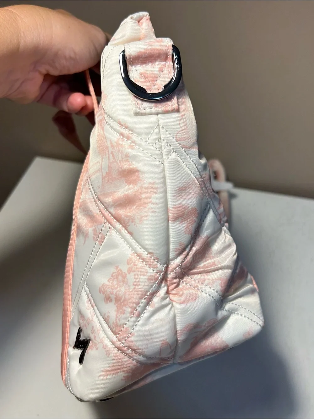 Lug Dory LE Pink Storybook Quilted Tote Bag Crossbody Nylon NWOT